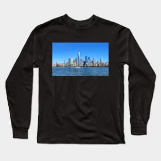 New York City Skyline from Jersey City - WelshDesigns Long Sleeve T-Shirt